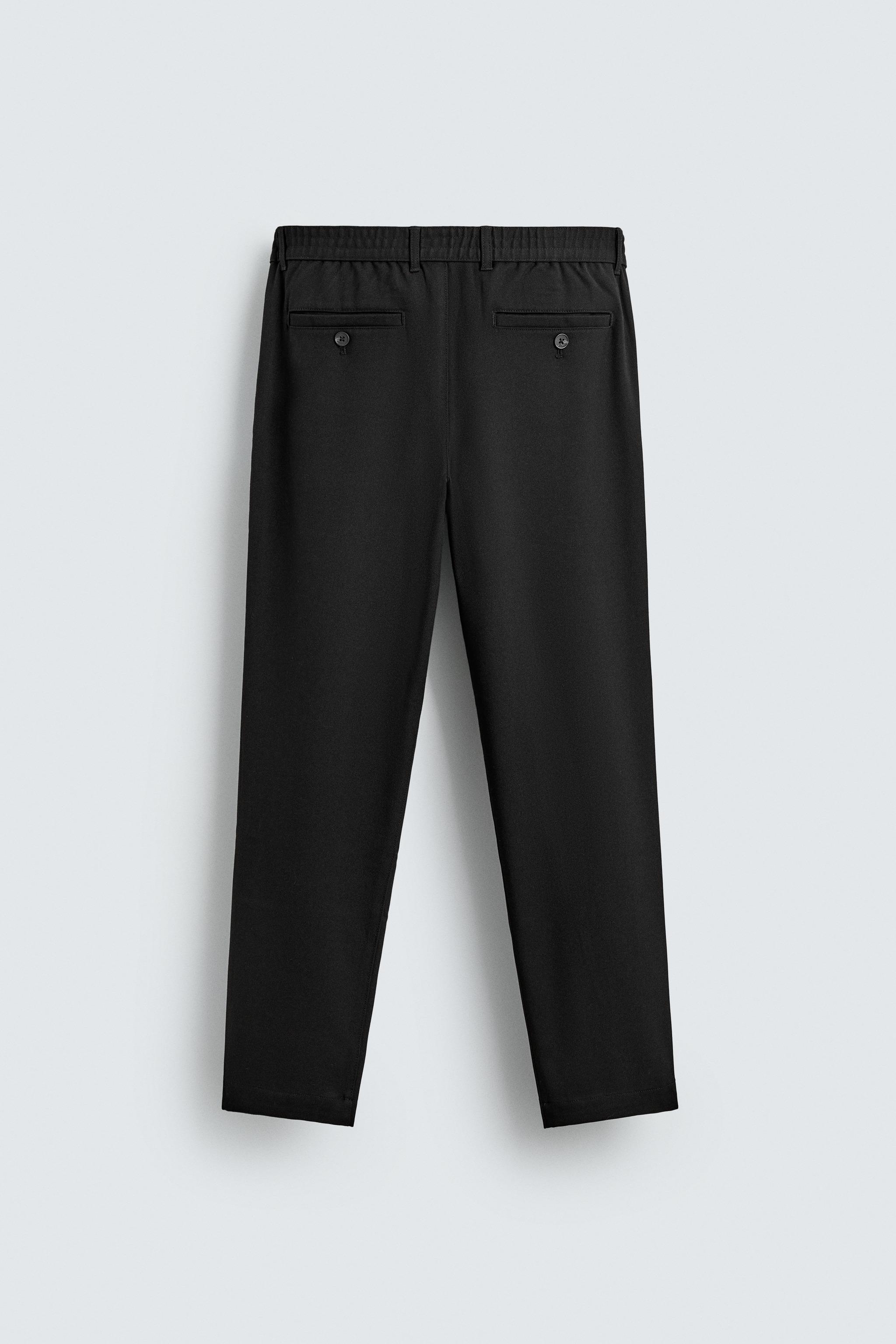 STRAIGHT FIT STRETCH PANTS